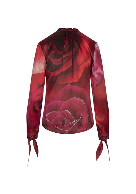 Silk Shirt With Rose Print ROBERTO CAVALLI | UKT702-RYN4802000